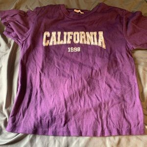 purple women shirt